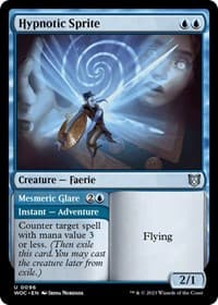 Hypnotic Sprite - Commander: Wilds of Eldraine - Magic: The Gathering card