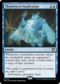 Theoretical Duplication - Commander: Wilds of Eldraine - Magic: The Gathering card