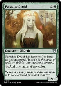 Paradise Druid - Commander: Wilds of Eldraine - Magic: The Gathering card