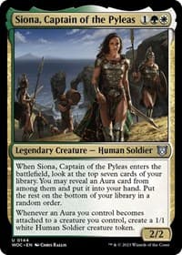 Siona, Captain of the Pyleas - Commander: Wilds of Eldraine - Magic: The Gathering card