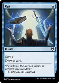 Opt - Commander: Wilds of Eldraine - Magic: The Gathering card