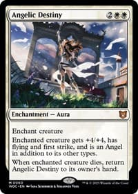 Angelic Destiny - Commander: Wilds of Eldraine - Magic: The Gathering card
