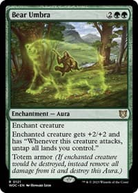 Bear Umbra - Commander: Wilds of Eldraine - Magic: The Gathering card