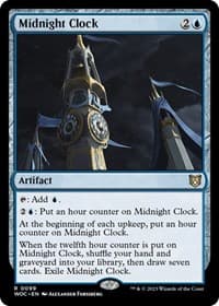 Midnight Clock - Commander: Wilds of Eldraine - Magic: The Gathering card