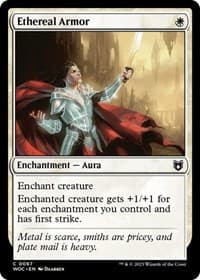 Ethereal Armor - Commander: Wilds of Eldraine - Magic: The Gathering card