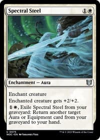 Spectral Steel - Commander: Wilds of Eldraine - Magic: The Gathering card