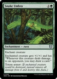 Snake Umbra - Commander: Wilds of Eldraine - Magic: The Gathering card