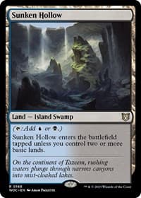 Sunken Hollow - Commander: Wilds of Eldraine - Magic: The Gathering card