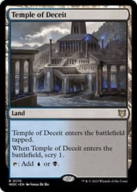 Temple of Deceit - Commander: Wilds of Eldraine - Magic: The Gathering card