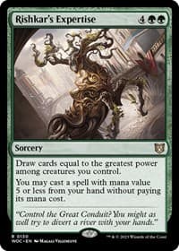 Rishkar's Expertise - Commander: Wilds of Eldraine - Magic: The Gathering card