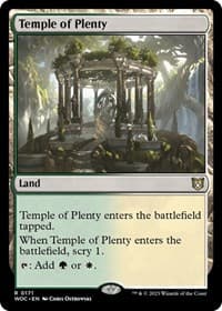 Temple of Plenty - Commander: Wilds of Eldraine - Magic: The Gathering card