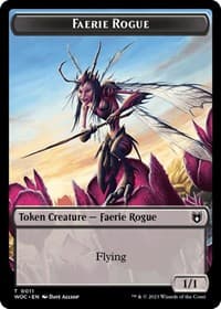 Faerie Rogue (0011) // Faerie Double-Sided Token - Commander: Wilds of Eldraine - Magic: The Gathering card