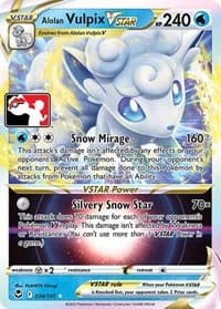 Alolan Vulpix VSTAR - Prize Pack Series Cards - Pokemon card