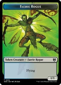 Faerie Rogue (0016) // Copy Double-Sided Token - Commander: Wilds of Eldraine - Magic: The Gathering card