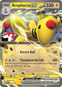 Ampharos ex - 016 - Prize Pack Series Cards - Pokemon card