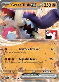 Great Tusk ex - Prize Pack Series Cards - Pokemon card