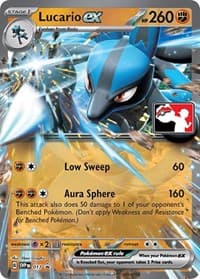 Lucario ex - 017 - Prize Pack Series Cards - Pokemon card