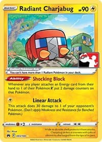 Radiant Charjabug - Prize Pack Series Cards - Pokemon card