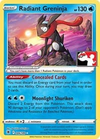 Radiant Greninja - Prize Pack Series Cards - Pokemon card