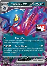 Toxicroak ex - Prize Pack Series Cards - Pokemon card