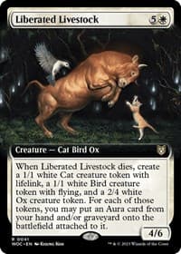 Liberated Livestock (Extended Art) - Commander: Wilds of Eldraine - Magic: The Gathering card