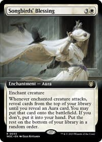 Songbirds' Blessing (Extended Art) - Commander: Wilds of Eldraine - Magic: The Gathering card