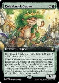 Knickknack Ouphe (Extended Art) - Commander: Wilds of Eldraine - Magic: The Gathering card