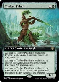 Timber Paladin (Extended Art) - Commander: Wilds of Eldraine - Magic: The Gathering card