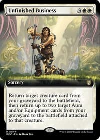 Unfinished Business (Extended Art) - Commander: Wilds of Eldraine - Magic: The Gathering card