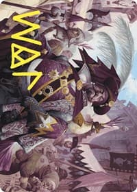 Discerning Financier Art Card (Gold-Stamped Signature) - Art Series: Wilds of Eldraine - Magic: The Gathering card