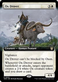 Ox Drover (Extended Art) - Commander: Wilds of Eldraine - Magic: The Gathering card