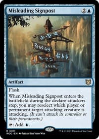Misleading Signpost - Commander: Wilds of Eldraine - Magic: The Gathering card