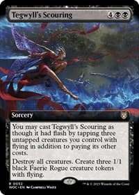 Tegwyll's Scouring (Extended Art) - Commander: Wilds of Eldraine - Magic: The Gathering card