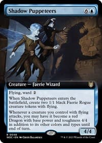 Shadow Puppeteers (Extended Art) - Commander: Wilds of Eldraine - Magic: The Gathering card