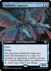 Malleable Impostor (Extended Art) - Commander: Wilds of Eldraine - Magic: The Gathering card