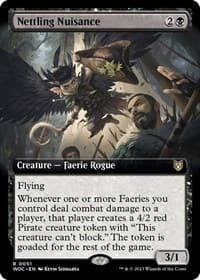 Nettling Nuisance (Extended Art) - Commander: Wilds of Eldraine - Magic: The Gathering card