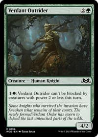 Verdant Outrider - Wilds of Eldraine - Magic: The Gathering card