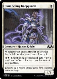 Slumbering Keepguard - Wilds of Eldraine - Magic: The Gathering card