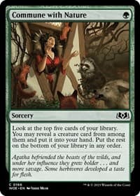 Commune with Nature - Wilds of Eldraine - Magic: The Gathering card