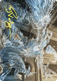 Splashy Spellcaster Art Card (Gold-Stamped Signature) - Art Series: Wilds of Eldraine - Magic: The Gathering card