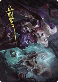 Conceited Witch Art Card (Gold-Stamped Signature) - Art Series: Wilds of Eldraine - Magic: The Gathering card