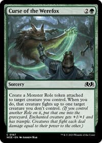 Curse of the Werefox - Wilds of Eldraine - Magic: The Gathering card