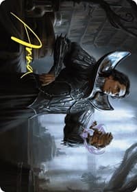 Spiteful Hexmage Art Card (Gold-Stamped Signature) - Art Series: Wilds of Eldraine - Magic: The Gathering card