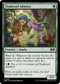 Toadstool Admirer - Wilds of Eldraine - Magic: The Gathering card
