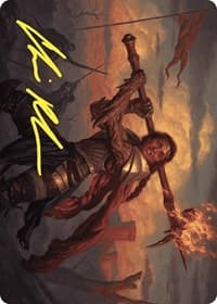 Imodane, the Pyrohammer Art Card (Gold-Stamped Signature) - Art Series: Wilds of Eldraine - Magic: The Gathering card