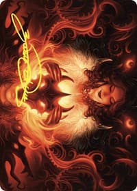 Witch's Mark Art Card (Gold-Stamped Signature) - Art Series: Wilds of Eldraine - Magic: The Gathering card