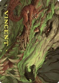 Leaping Ambush Art Card (Gold-Stamped Signature) - Art Series: Wilds of Eldraine - Magic: The Gathering card