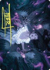 Neva, Stalked by Nightmares Art Card (Gold-Stamped Signature) - Art Series: Wilds of Eldraine - Magic: The Gathering card