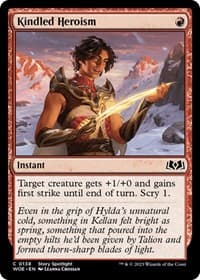 Kindled Heroism - Wilds of Eldraine - Magic: The Gathering card
