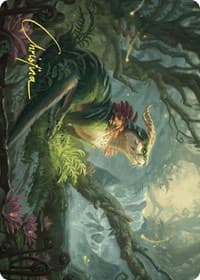 Elusive Otter Art Card (Gold-Stamped Signature) - Art Series: Wilds of Eldraine - Magic: The Gathering card